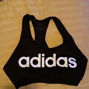 Adidas Black Sports Bra Size L